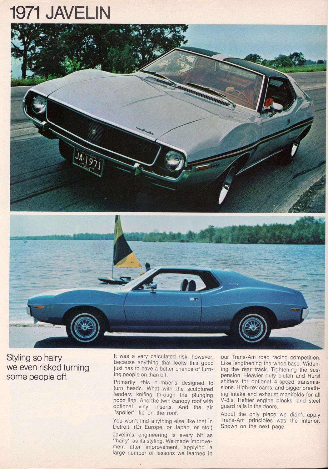 1971 Javelin Sales Brochure page 1