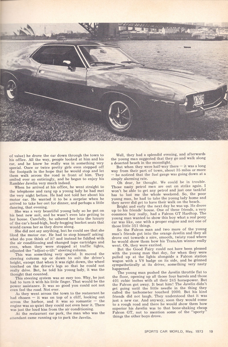 Sports Car World May 1973 page 2